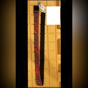🐣  “HUSTLE” NO Hole Adjustable BELT w/Clamp ~ RARE NWT